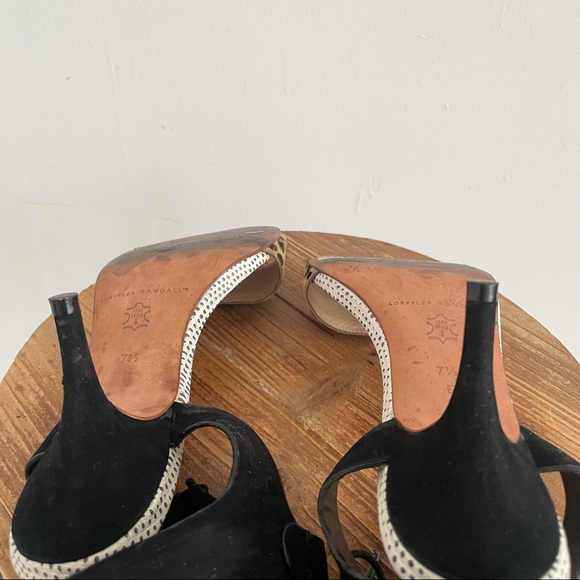 Loeffler Randall Leopard/Suede Sandals - Picture 8 of 9